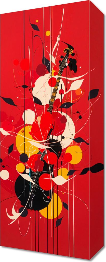 Bild 20x50cm Melodische Farbe
