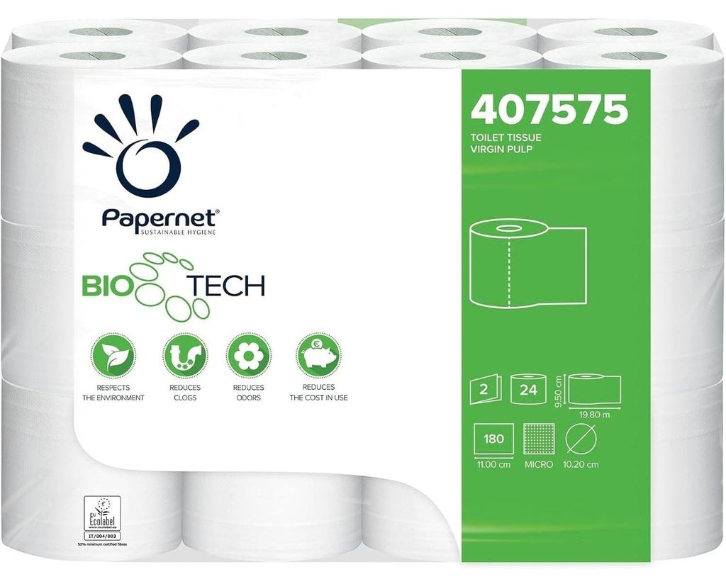 Carta igienica da campeggio a 2 veli Bio Tech Papernet Immagine del prodotto 