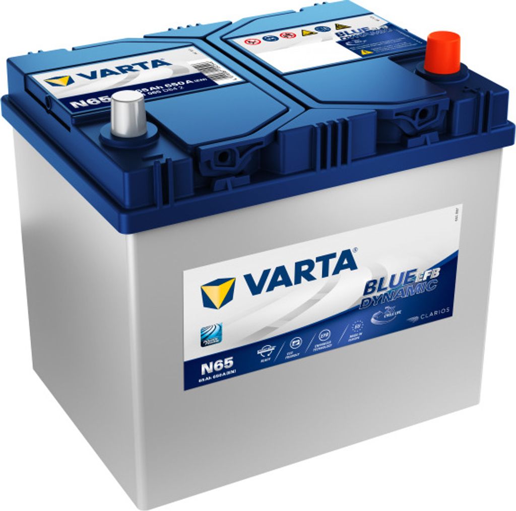 Varta N65 - Starterbatterie Dynamic SLI EFB 12V / 65Ah / Produktbild 