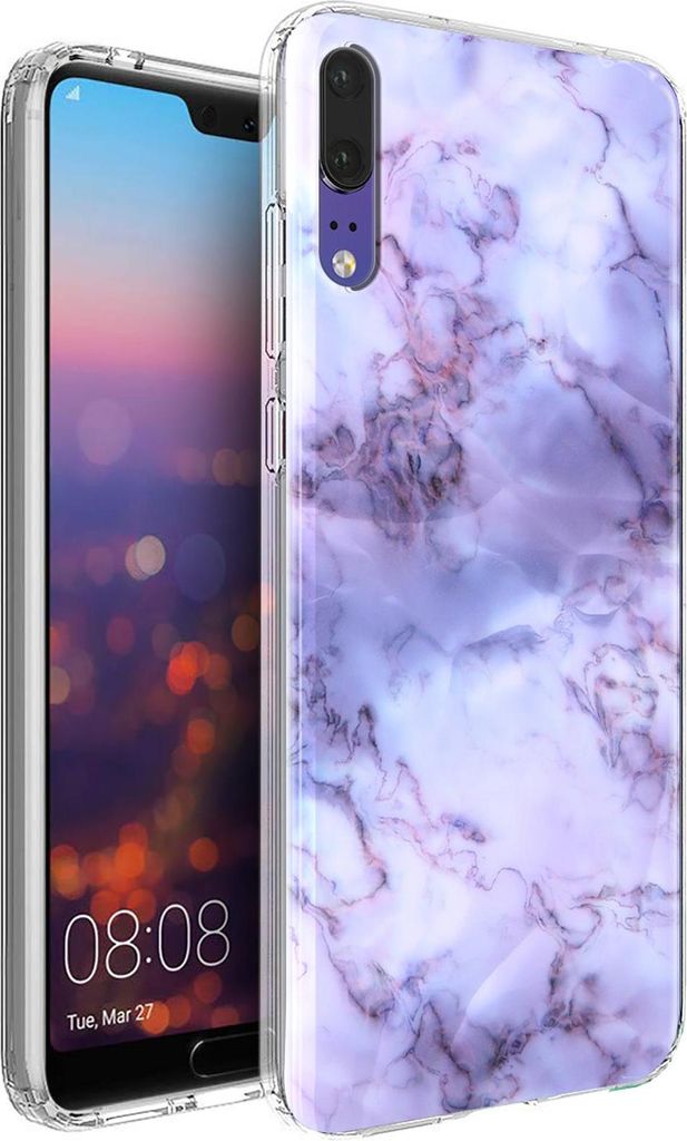 Motiv TPU Cover für Huawei P20 Hülle Silikon Case mit Muster Handy Schutzhülle