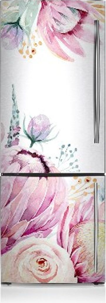 Magnetische Aufkleber - Kühlschrankmatte mit Blumenmuster 60x205