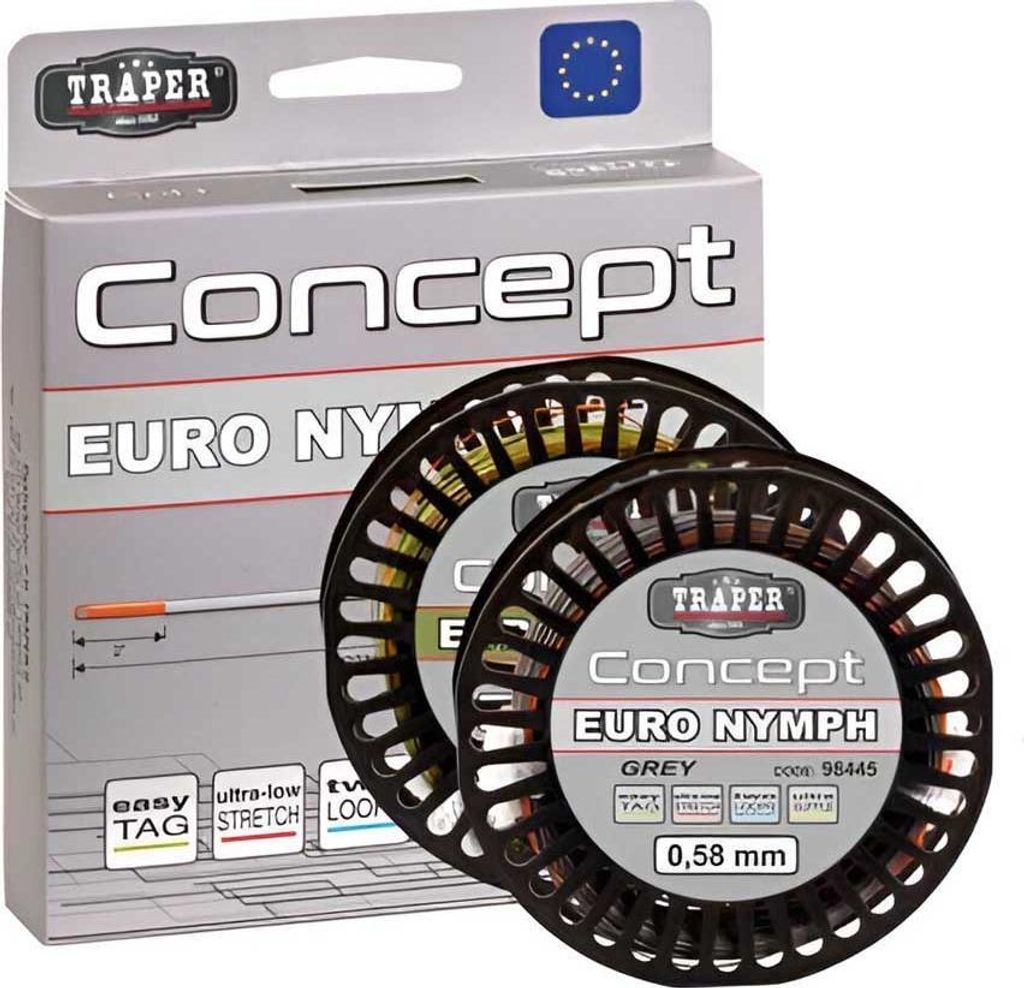 Traper Fly Concept Euro Nymph Fliegenfischerleine 30 M 0.580 mm 0.580 mm
