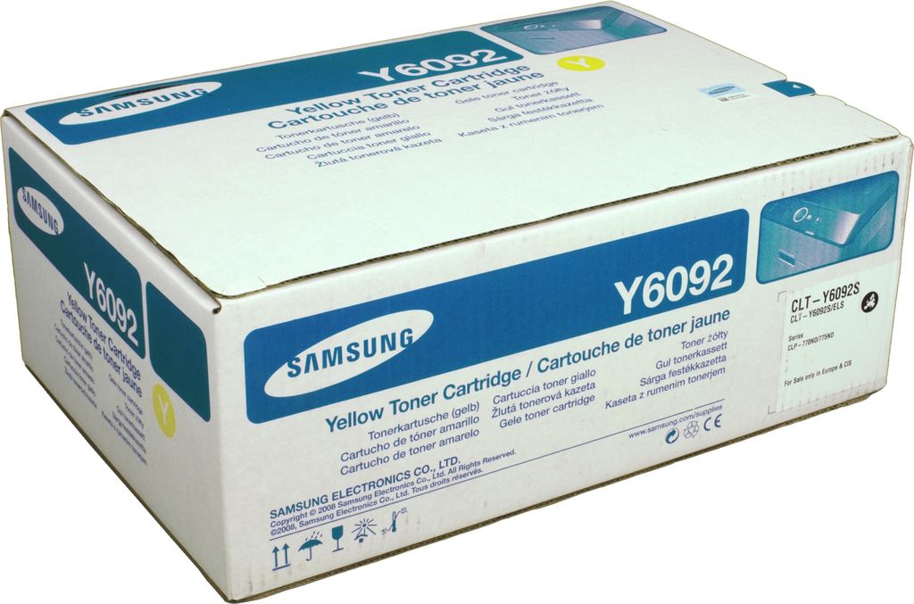 SAMSUNG CLT Y6092S Gele tonercartridge (SU559A) Productafbeelding 