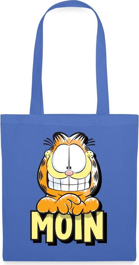Spreadshirt Garfield Moin Nordsee Ostsee Geschenk Stoffbeutel, One size, Hellblau