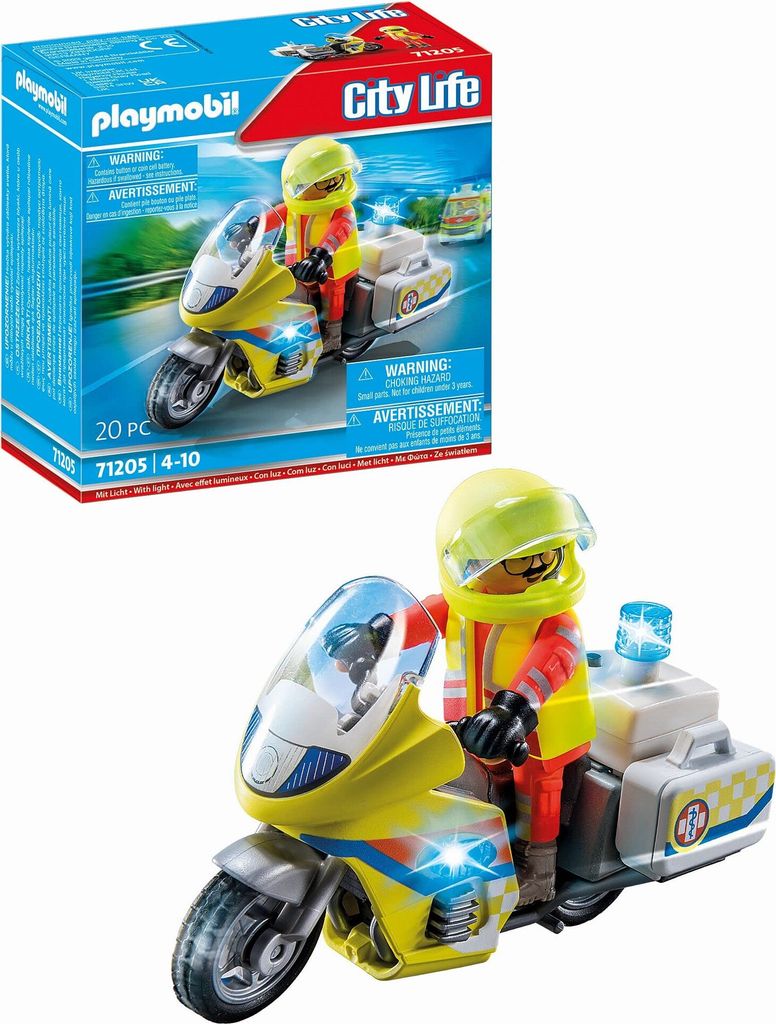 PLAYMOBIL City Life 71205 Motocyclette de médecin Image du produit 