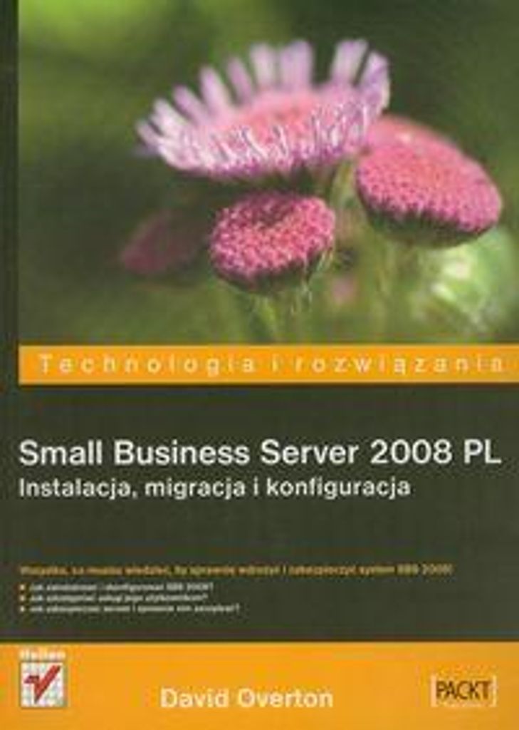 Small Business Server 2008 PL - David Overton (Literatur, Informatik auf Polnisch)