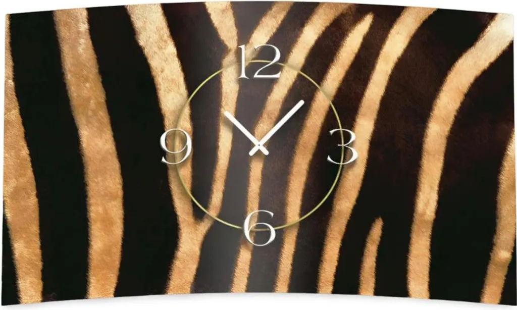 Orologio Design Zebra DIXTIME 3D: Arredamento Moderno e Silenzioso