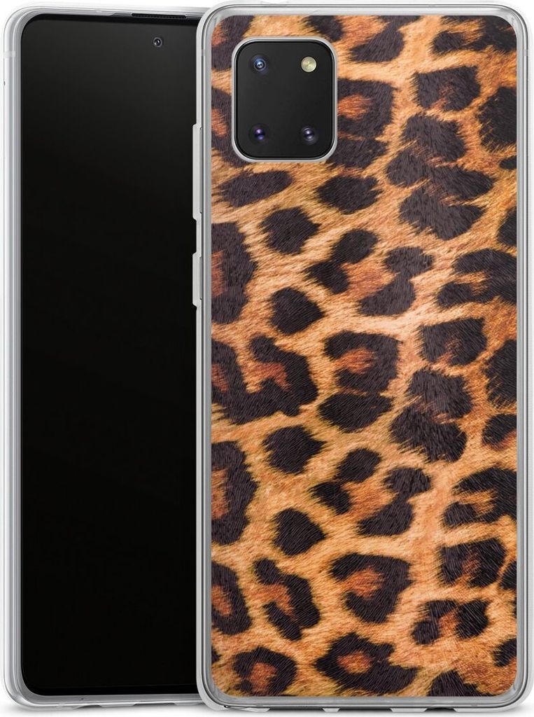 DeinDesign Handyhülle für Samsung Galaxy Note 10 lite Silikon Hülle Case Smartphone Schutzhülle Animalprint Fell Leopard