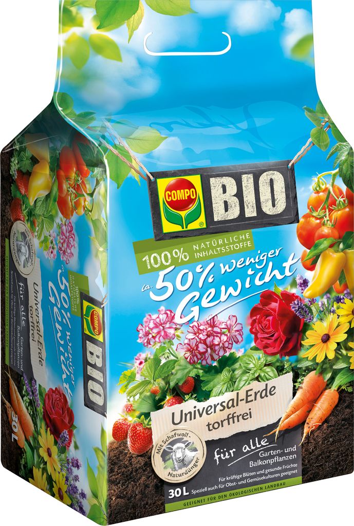 Universalerde COMPO  30 L 100 % torffrei Produktbild 
