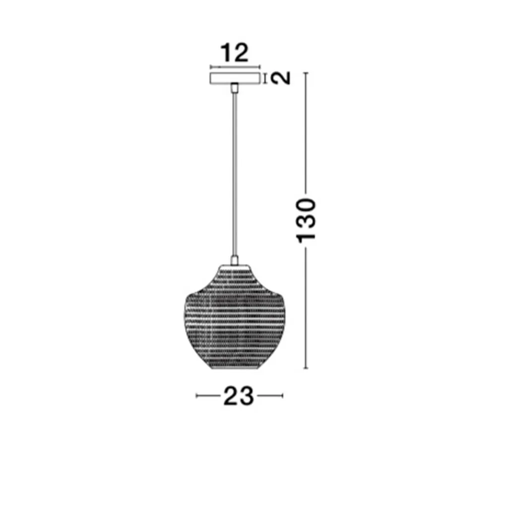 Nova Luce Claro Lampe à Suspendre en Verre Fumé au Design Moderne Chic