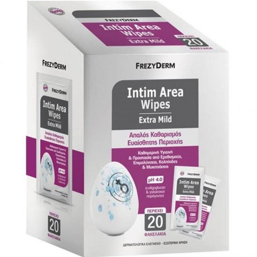 Frezyderm Intim Area Wipes Extra Mild - 20 Pieces