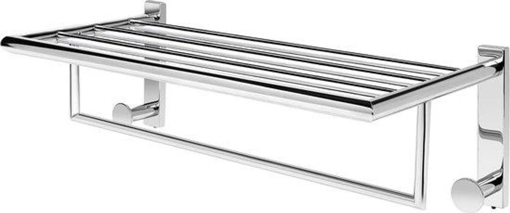 Wandhandtuchhalter 50cm Edelstahl silber 2 Haken