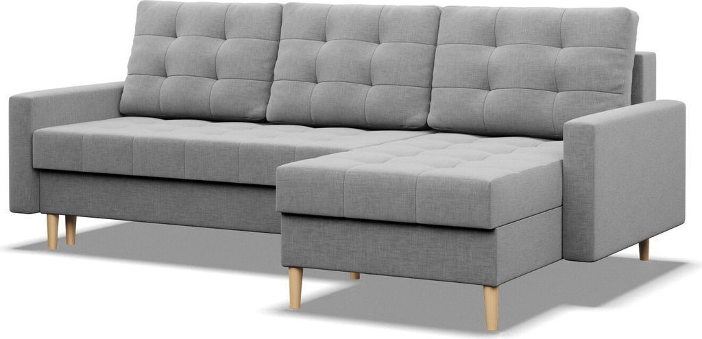 Ecksofa mit Schlaffunktion, Sdchlafcouch Ausziehbar Elma, Produktbild 