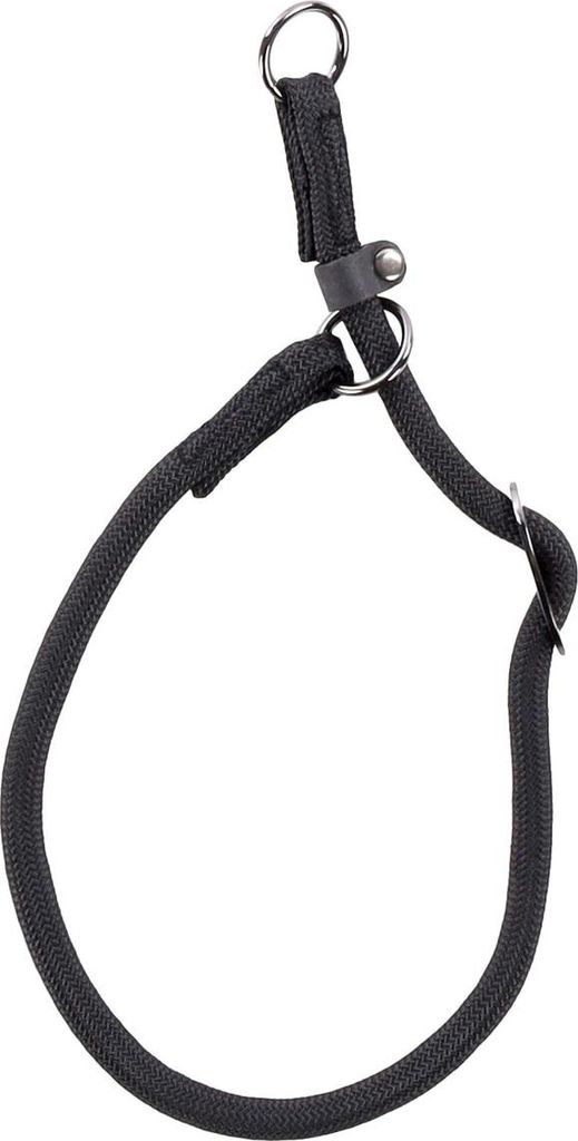 Flamingo Zug-Stopp-Halsband Aiden schwarz, Größe: XS