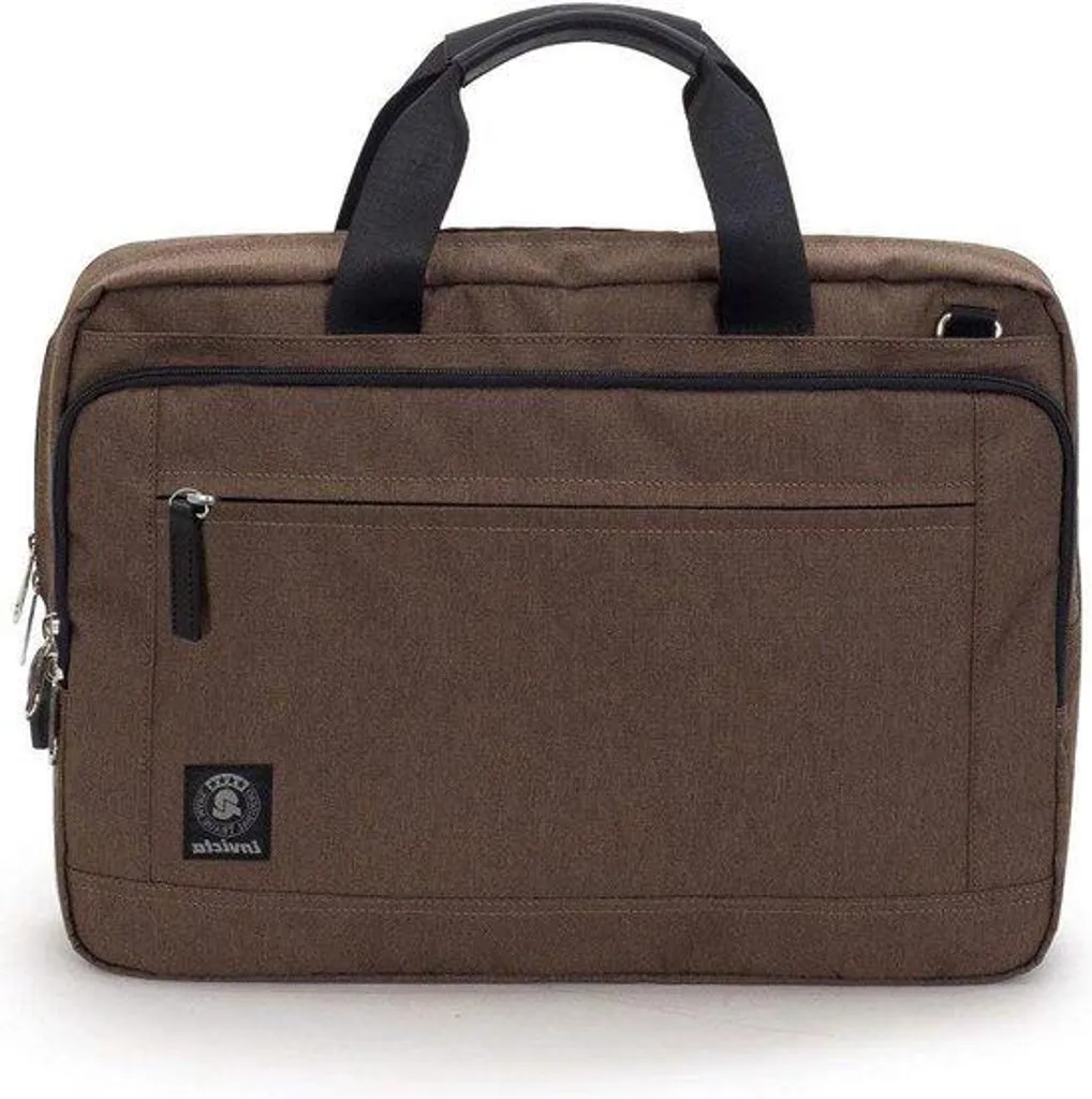 Sac de bureau pour ordinateur 15,6 pouces coloris marron élégant