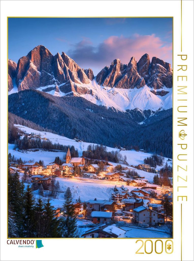 CALVENDO Puzzle Im Licht der Stille ruht der Zauber des Winters | 2000 Teile Lege-Größe 90x67cm Foto-Puzzle für glückliche Stunden