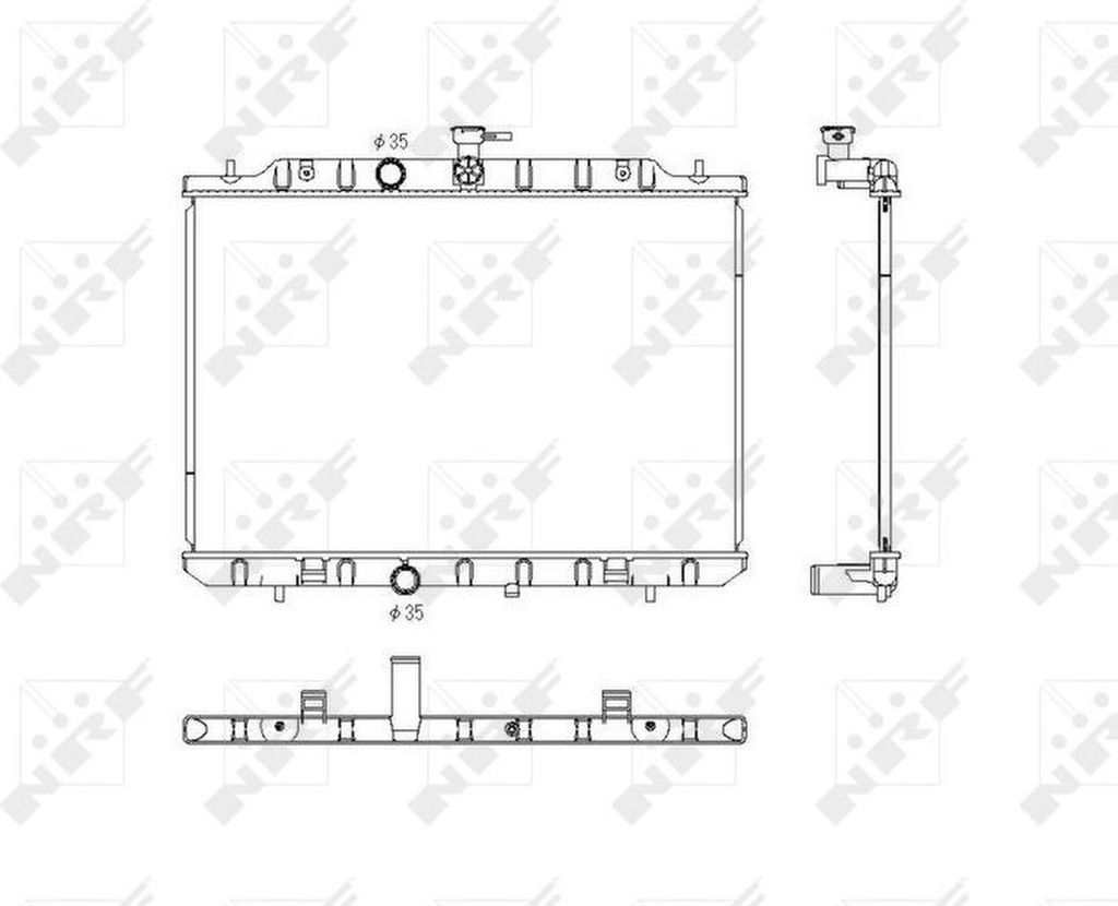 NRF 53761 Kühler Wasserkühler Motorkühler für NISSAN X-TRAIL (T31)