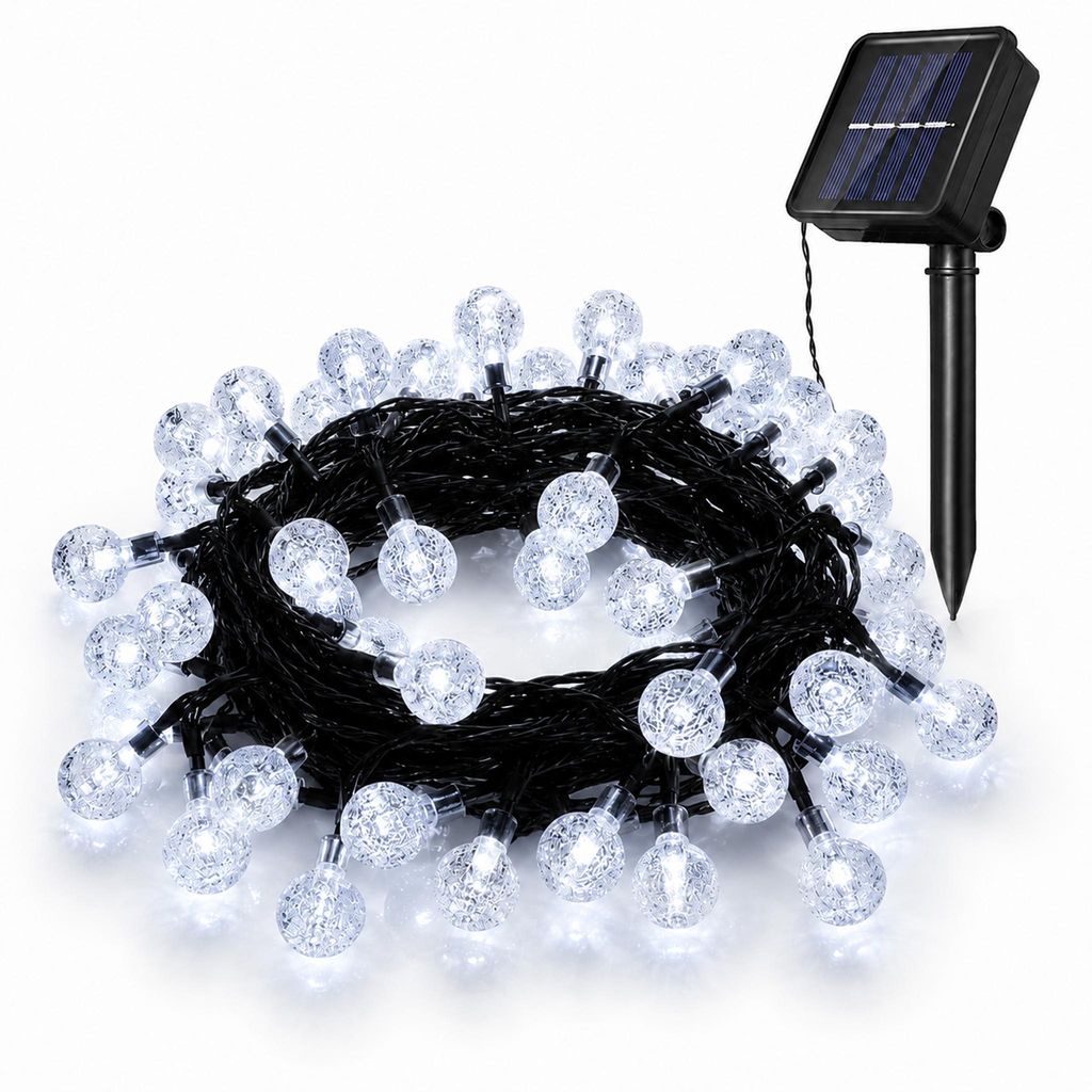 Solar Lichterkette Outdoor 9.5m 50 LEDs, Kristallkugeln, 8 Produktbild 