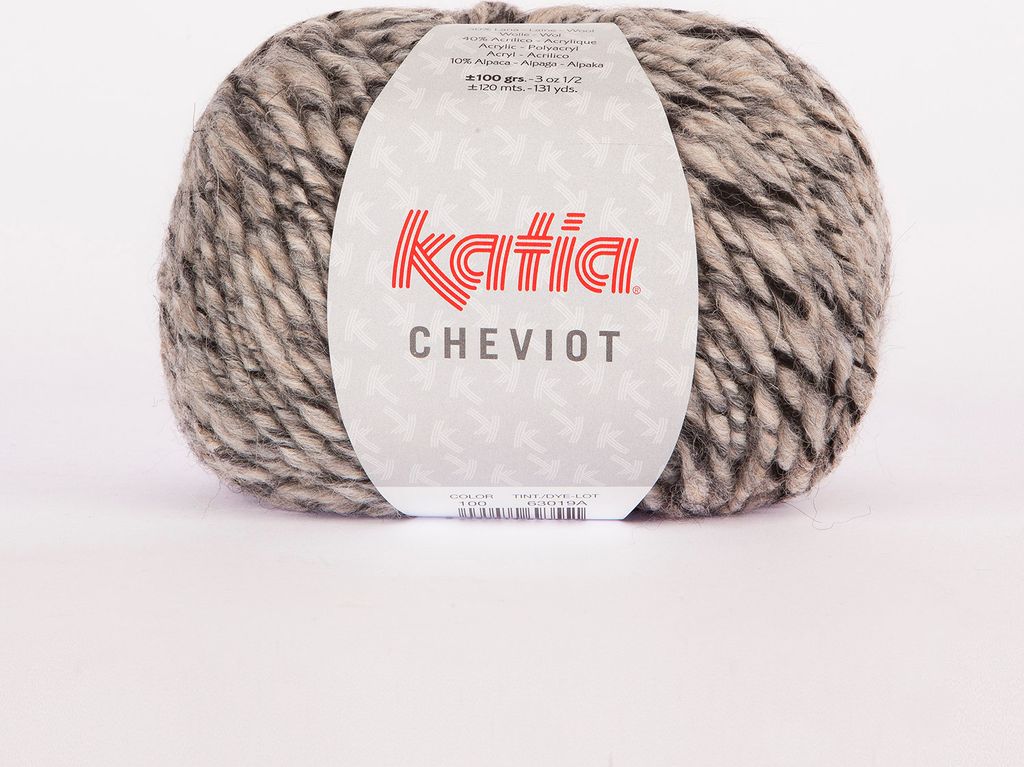 CHEVIOT von Katia - GRIS CLARO (100) - 100 g / ca. 120 m Wolle