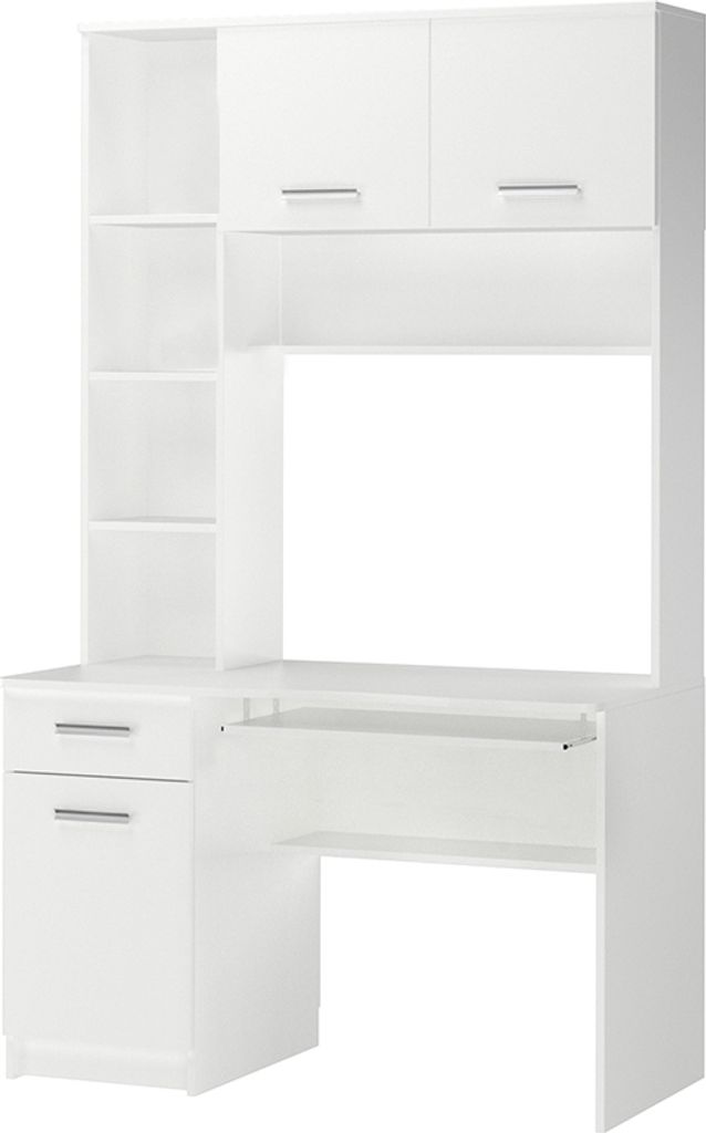 Vicco Schreibtisch Crossline, 120.1 x 59.5 cm, Weiß Produktbild 