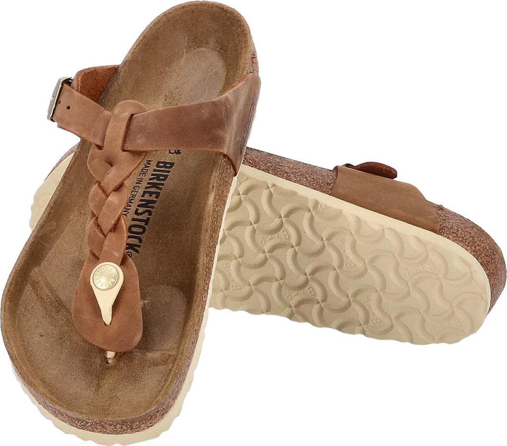 Birkenstock Sandalen Größe 39 Gizeh Braided Cognac Produktbild 