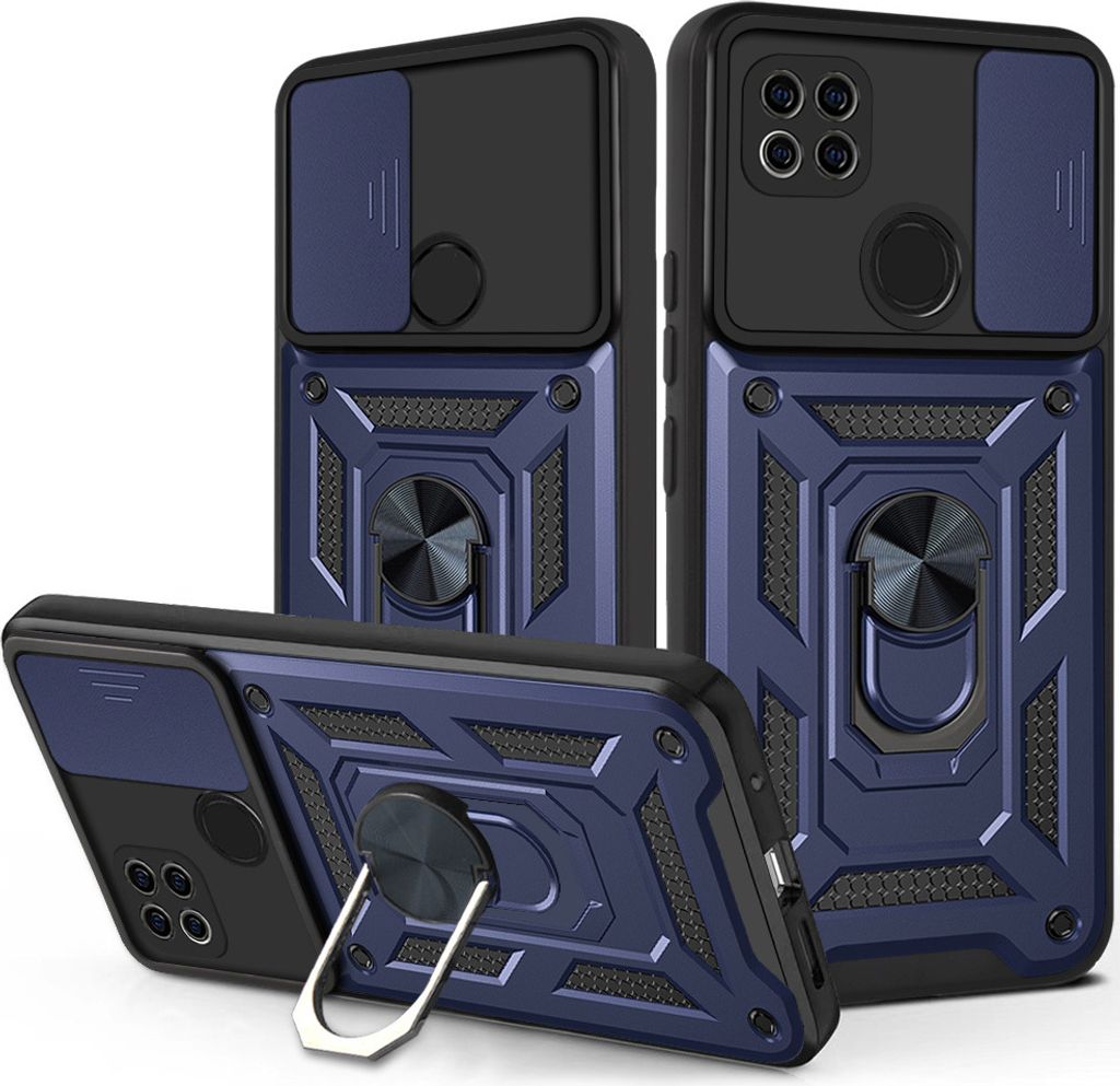 Redmi 9C Hülle mit 360° Drehbarer Magnetische Ring Ständer Produktbild 