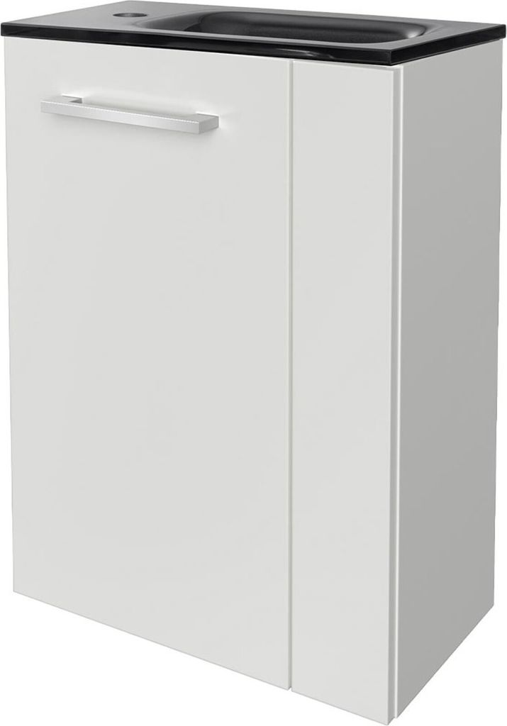 Fackelmann SBC SCENO Gäste WC Set 2-teilig 45 cm, Weiß, Produktbild 