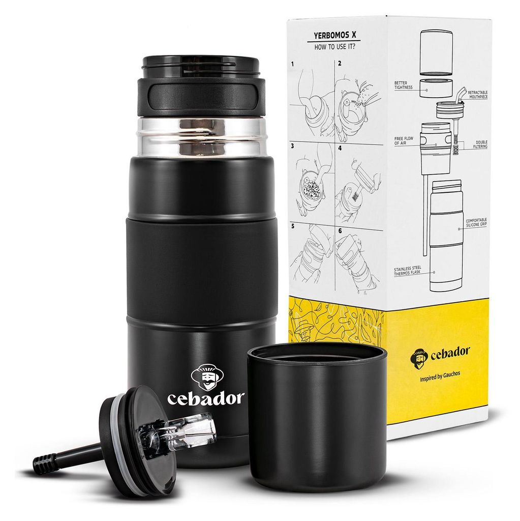 Cebador – Termoska Yerbomos X All-in-One Mate, černá, 450 Obrázek produktu 