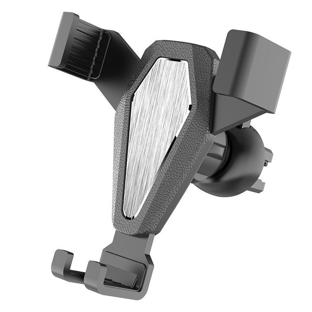 Silberner Schwerkraft-Handyhalter für Lüftungsgitter (YC07) Produktbild 