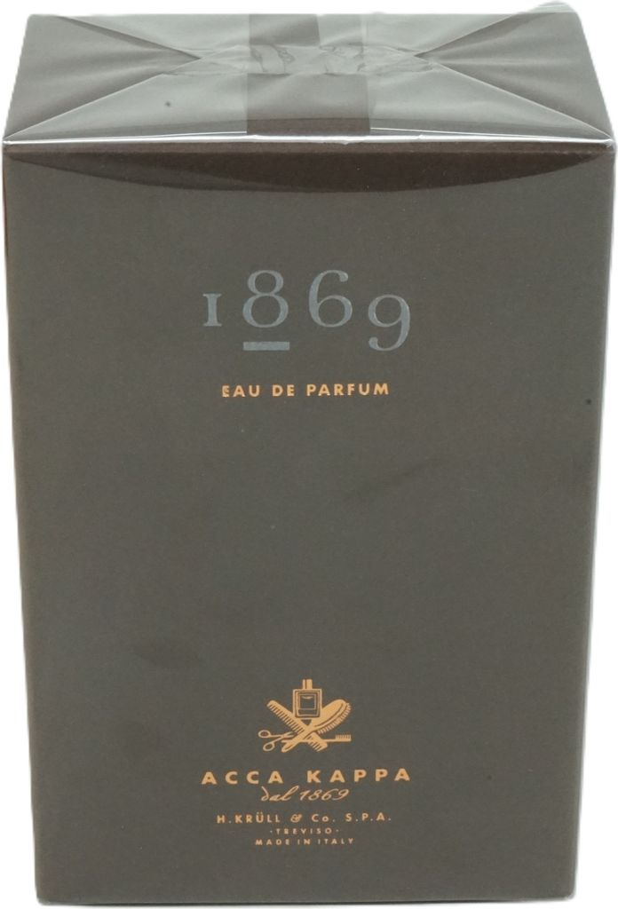 The image shows the front of a perfume box.