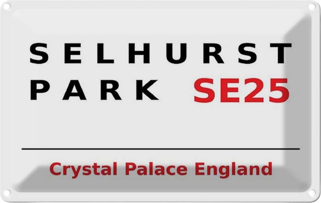 vianmo Blechschild 12x18 cm England Selhurst Park SE25 Abenteuer Reisen Urlaub