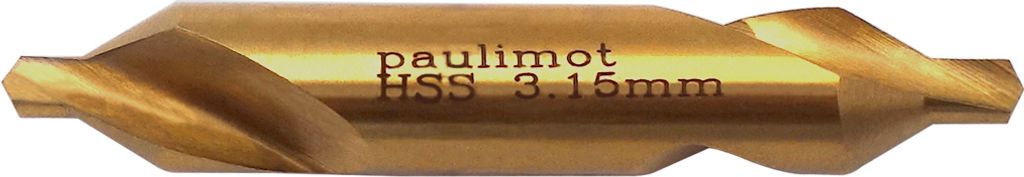 PAULIMOT Zentrierbohrer 3,15 mm TiN-beschichtet