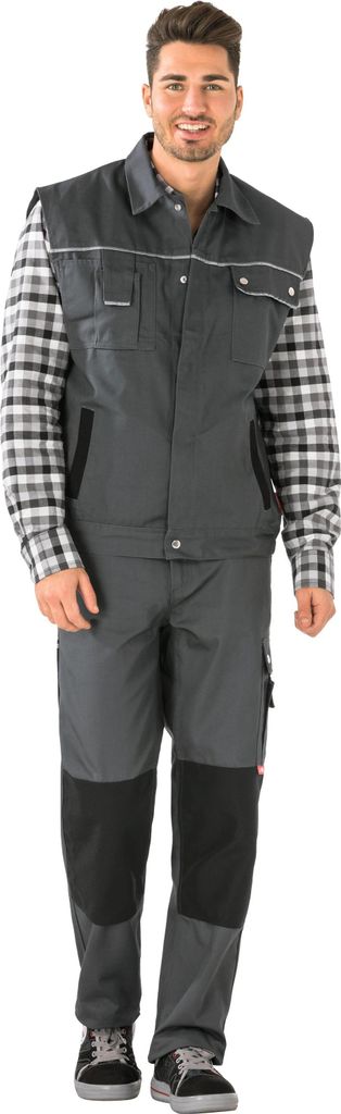 Planam Weste Canvas 320 Gr. XL grau