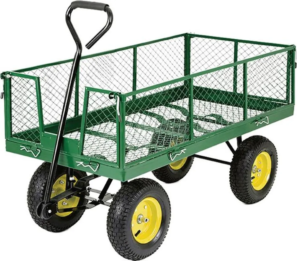 Chariot Jardin Anti-Mal de Dos 300kg - Transport Sans Effort 80L