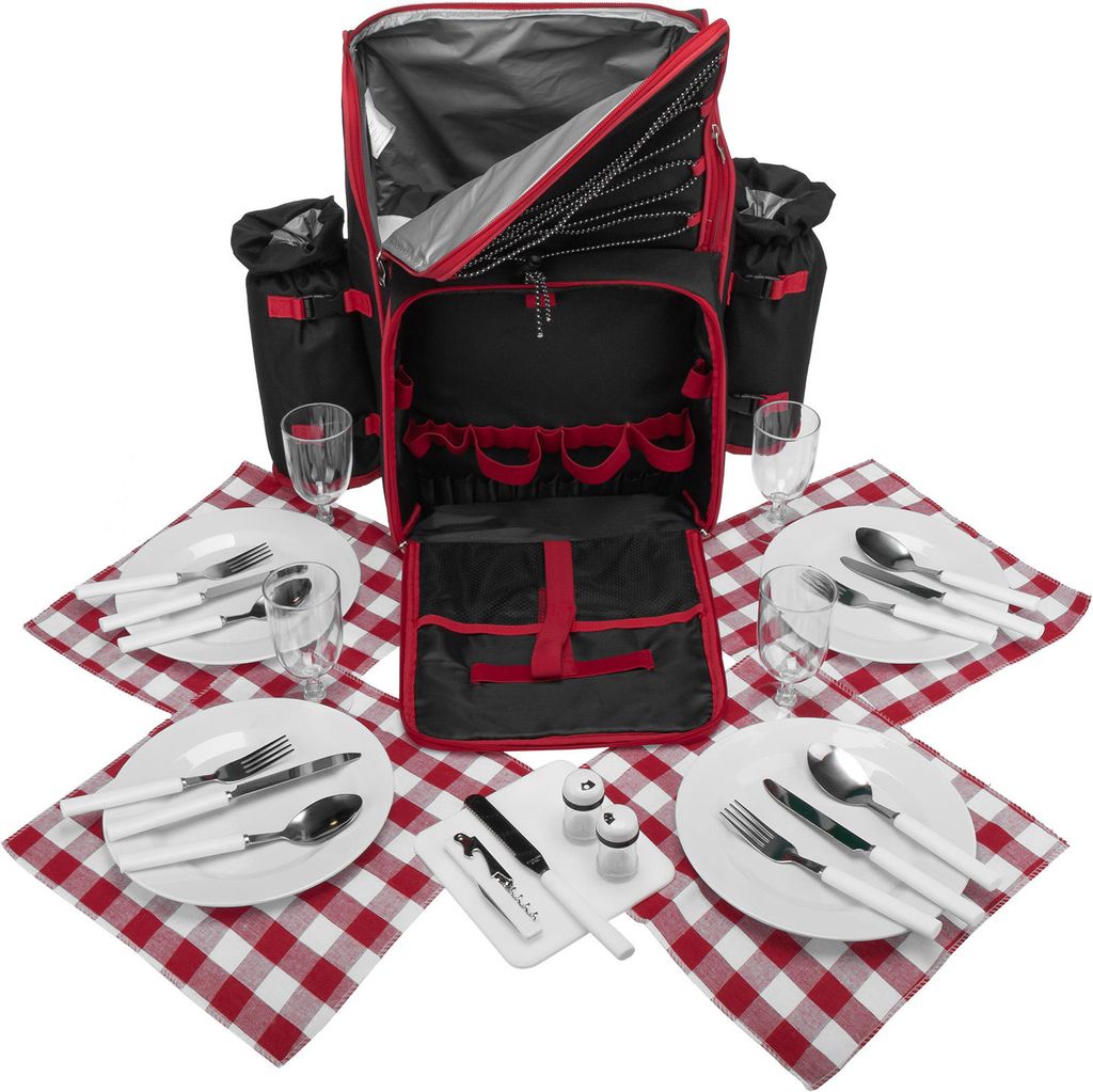 anndora Picknick Rucksack 4 Pers. 29 teile Kühlrucksack - Produktbild 
