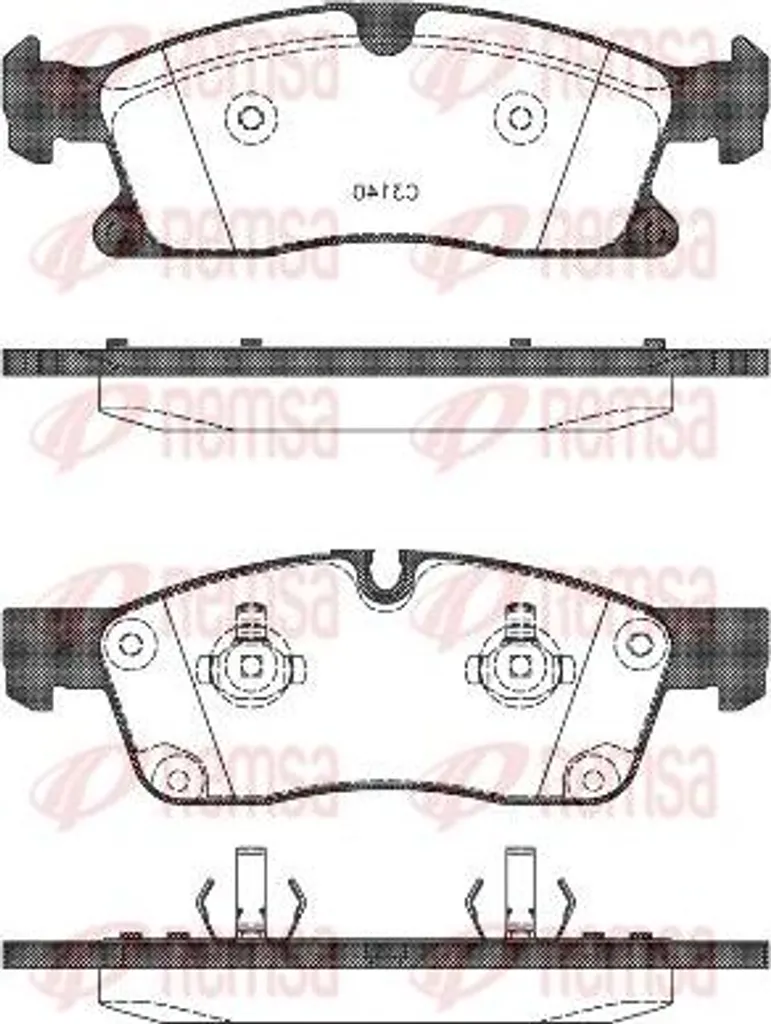 Plaquettes de frein silencieuses 0064203820 pour Mercedes Classe M