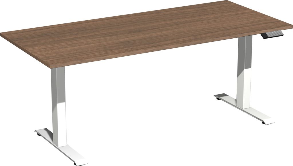 Geramöbel Tisch Elevate Plus 1800x800x630-1280mm ws/nu