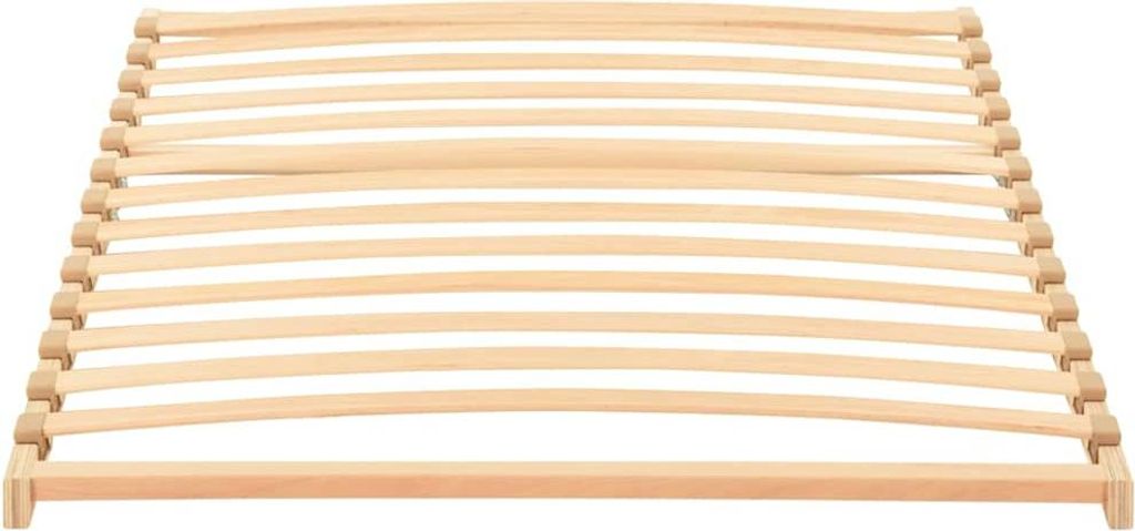 vidaXL Bett-Lattenrost Braun 90 x 190 cm Massivholz Buche Produktbild 