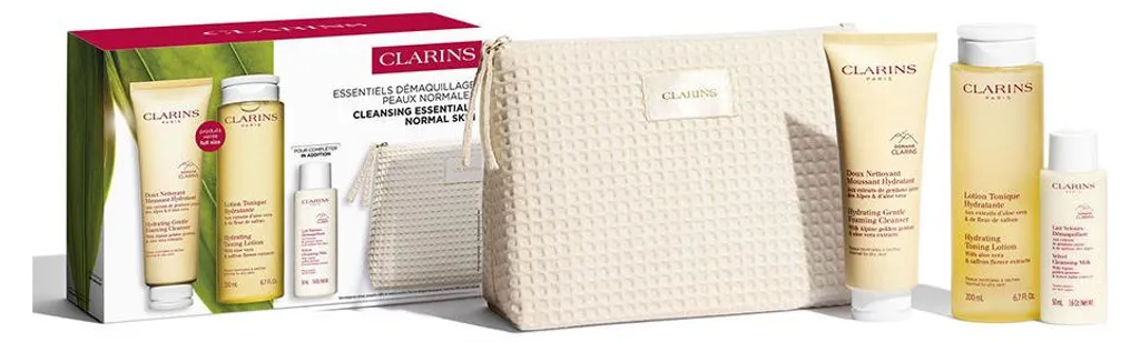 Kit de Soins Visage Anti-Âge et Raffermissants Clarins avec Double Serum