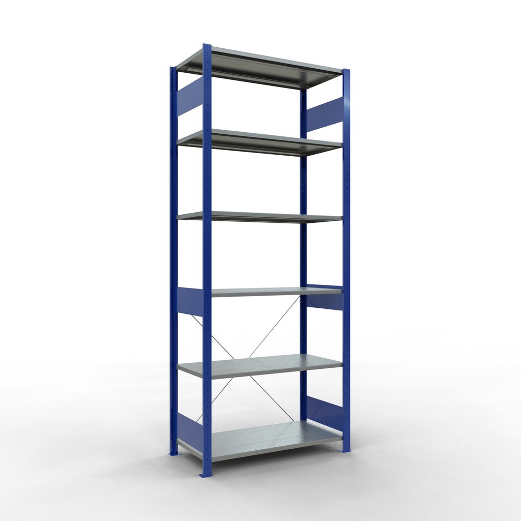 Stecksystem Grundregal - 2500x1000x 500 mm, Typ 150 kg