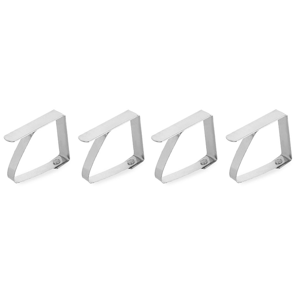 Tischtuchhalter-Clips zur Befestigung von Tischtüchern an der Tischplatte, 4er-Set. - Hendi 444023