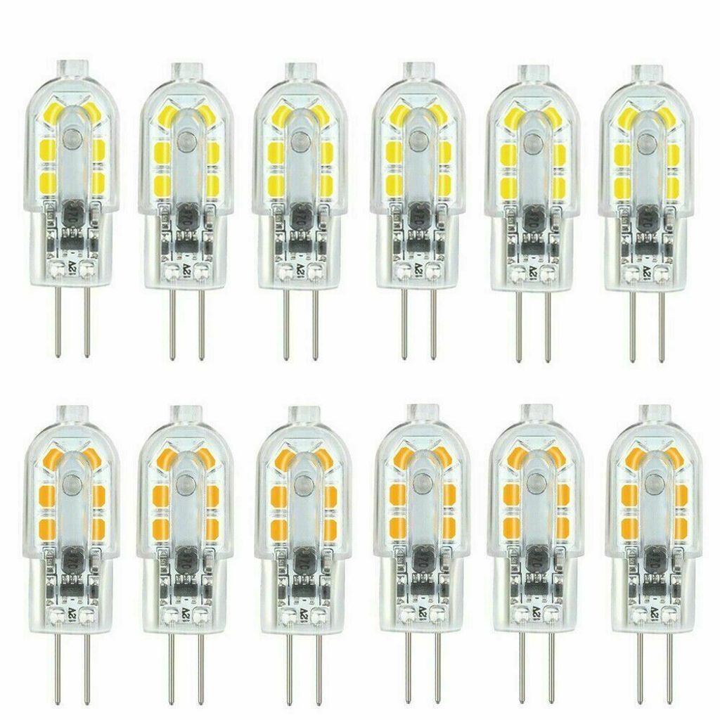 10X G4 LED 1W 12V Warmweiß Lampe Birne Halogenlampe Stiftsockel Leuchtmittel 