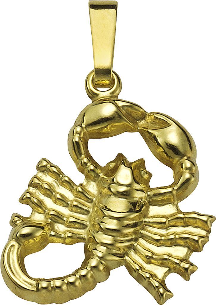 F Anhänger Sternzeichen Skorpion 333/- Gold 2,0cm gelb 371340627-008