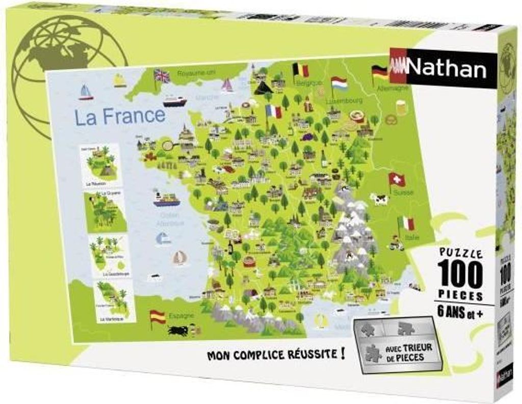 Frankreich Karte 100p