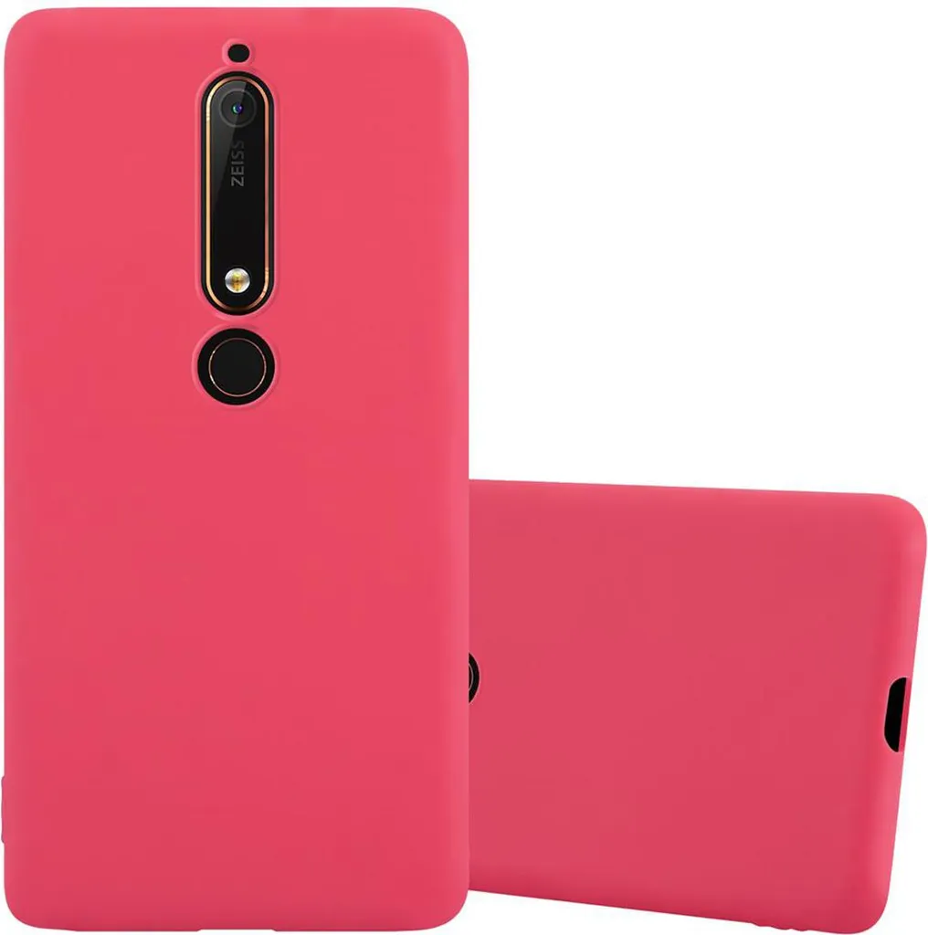 Custodia Nokia 6.1 Cadorabo Rossa: Cover Protettiva Elegante in Silicone