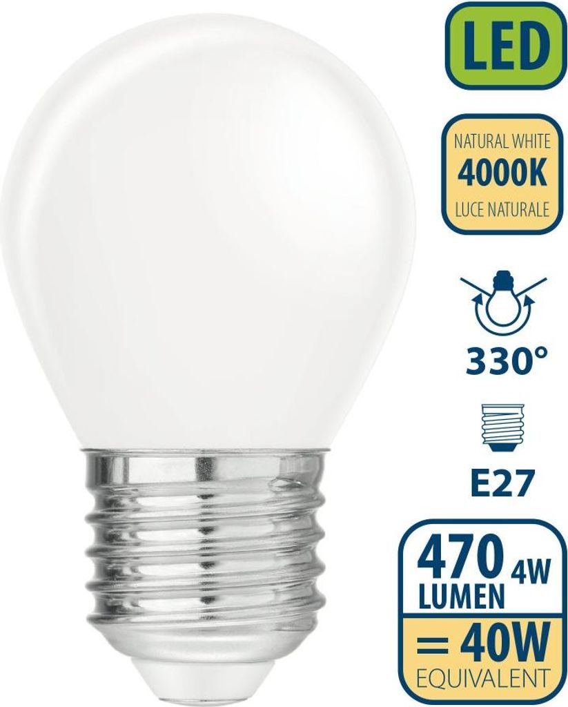 VELAMP OPAL FILAMENT Glühbirne 4W, E27, 4000K