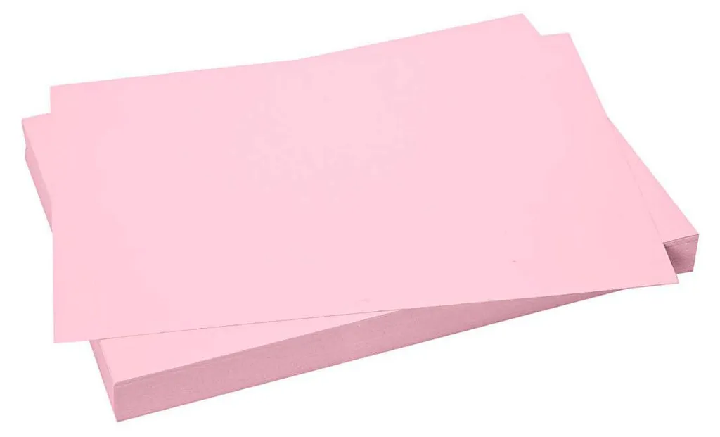 Carton Rose Clair A4 270g - Papier Craft Épais pour Support sans Plis