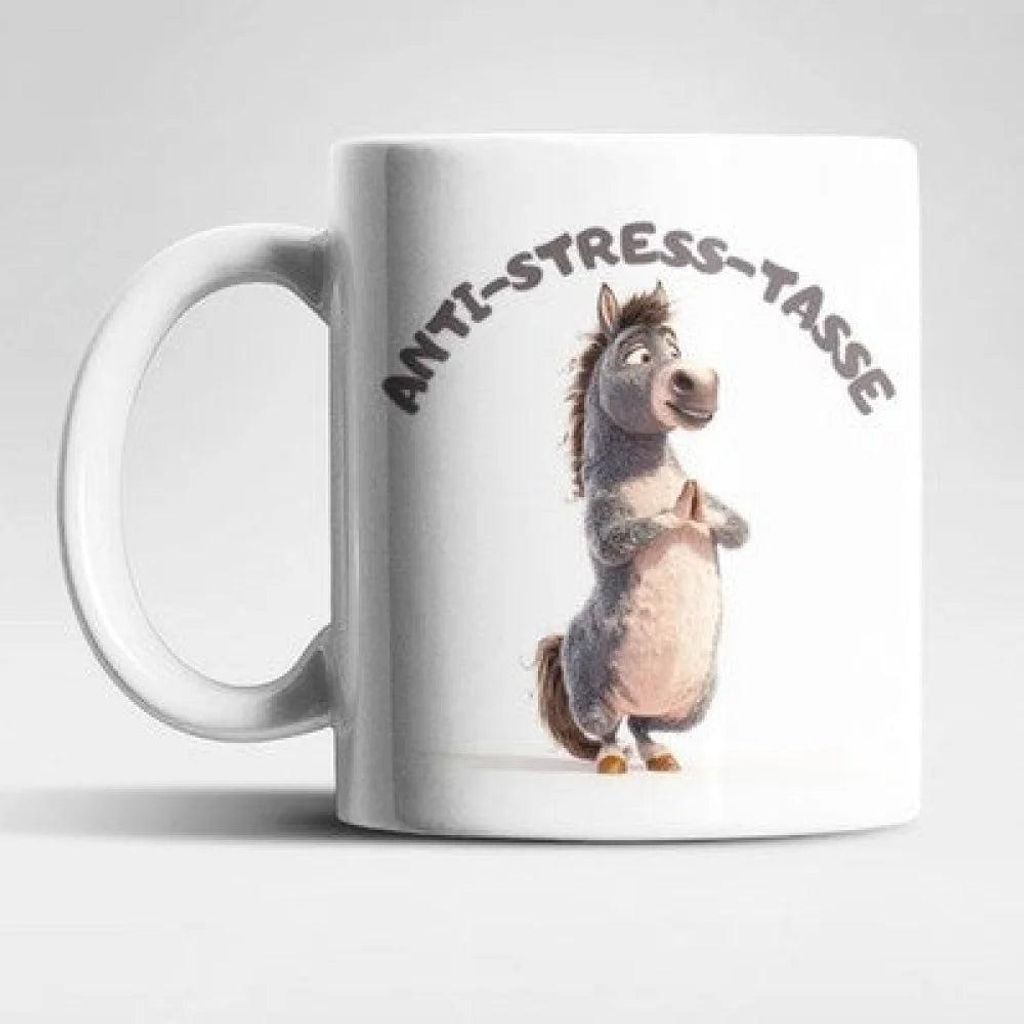 Anti Stress Tasse Yoga-Pferd Kaffeetasse/Teetasse lustige Geschenkidee
