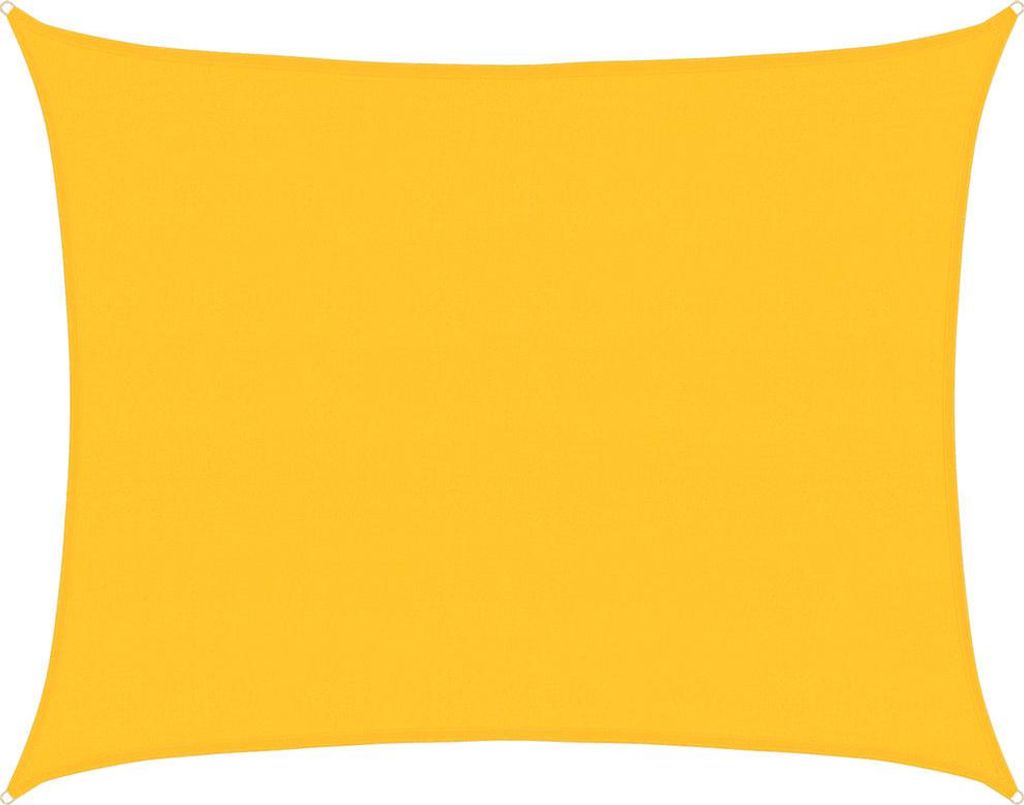 vidaXL Sonnensegel 160 g/m² Rechteckig Gelb 6x7 m HDPE