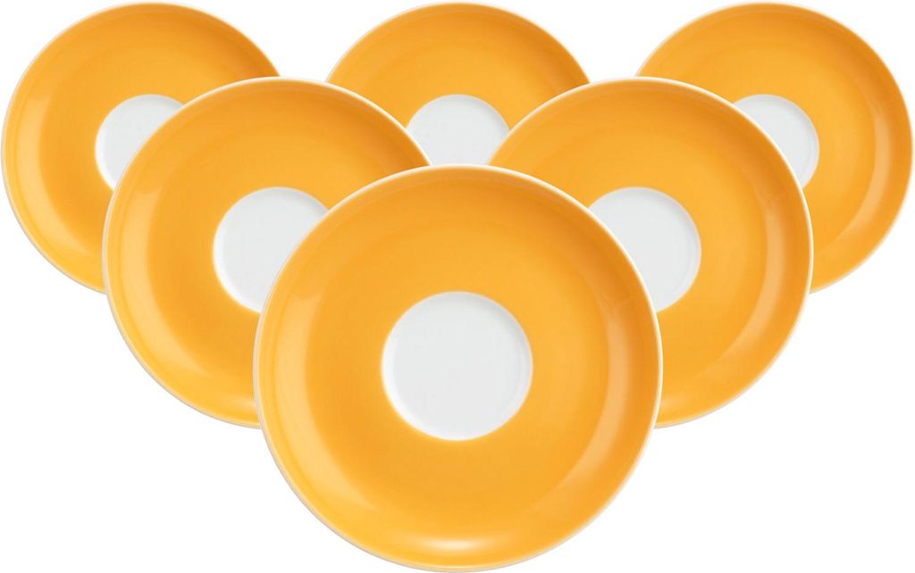 Seltmann Weiden Liberty Pure Colors Teeuntertasse ø 13 cm 6er Set - Mango Orange